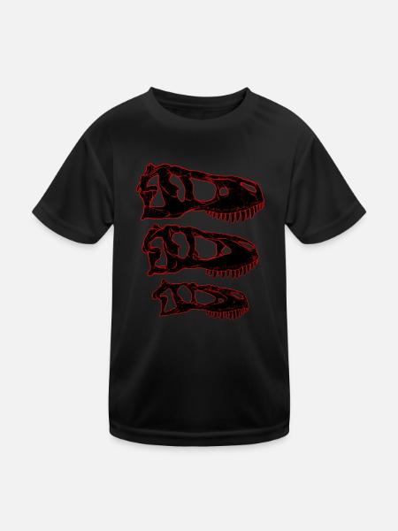 Daspletosaurus Tarbosaurus Tyrannosaurus Rex - Kinder Funktions-T-Shirt - Schwarz