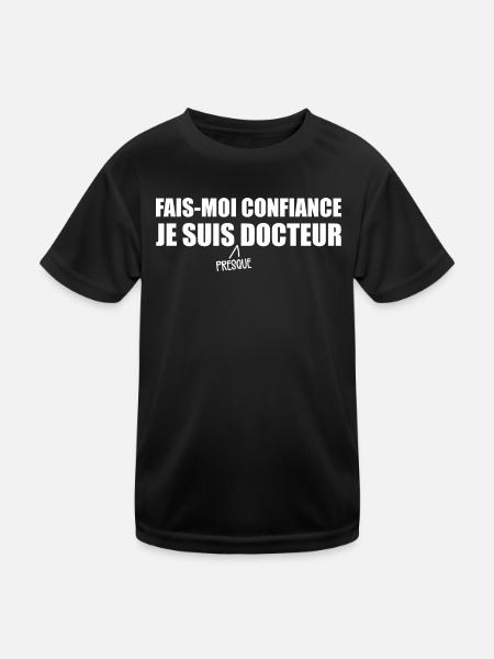 I'm Almost a Doctor - Kids Functional T-Shirt - black - Front