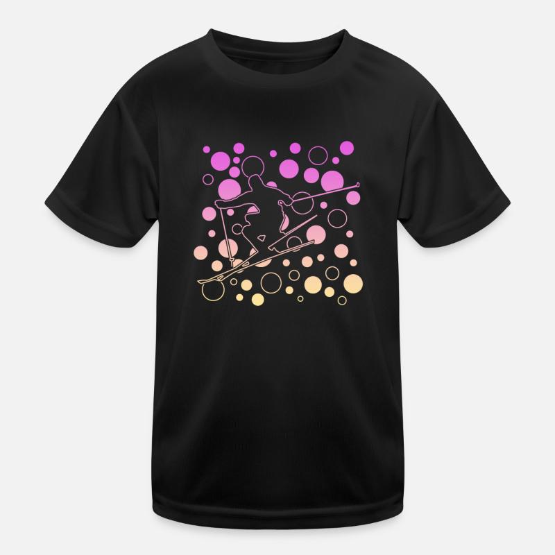 Ski Kinder Funktions-T-Shirt