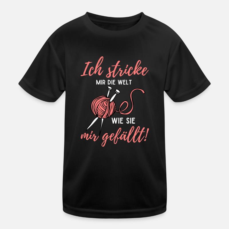 Strickerin Stricken Strickerinnen Geschenk Kinder Funktions-T-Shirt