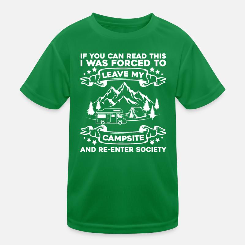 Camping Camping Campsite Camping Kids Functional T-Shirt