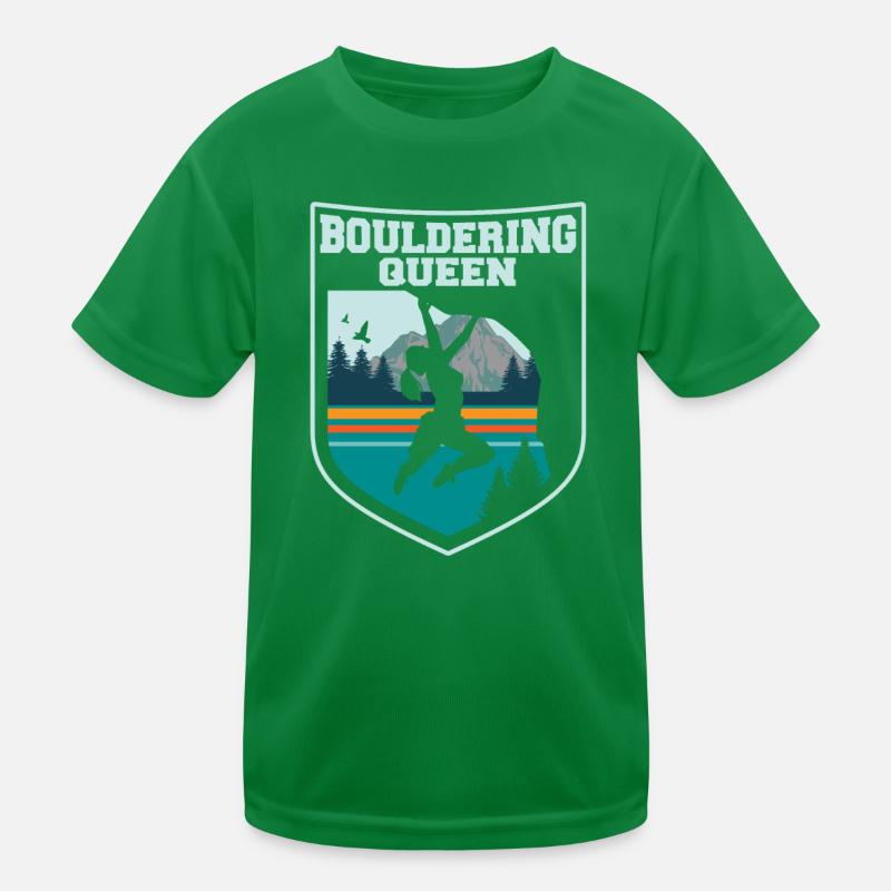 Bouldern Kinder Funktions-T-Shirt