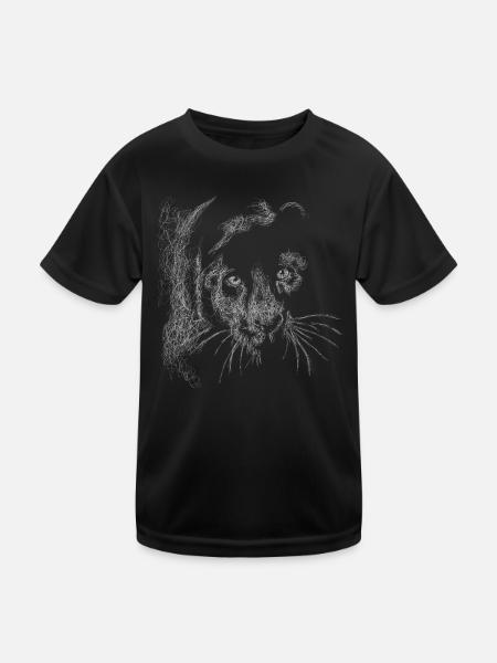 Der Löwe OUTFIT - Kinder Funktions-T-Shirt - Schwarz