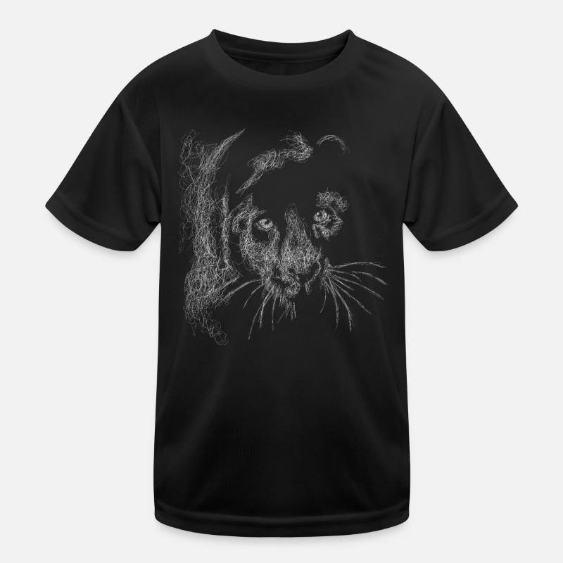 Der Löwe OUTFIT - Kinder Funktions-T-Shirt - Schwarz