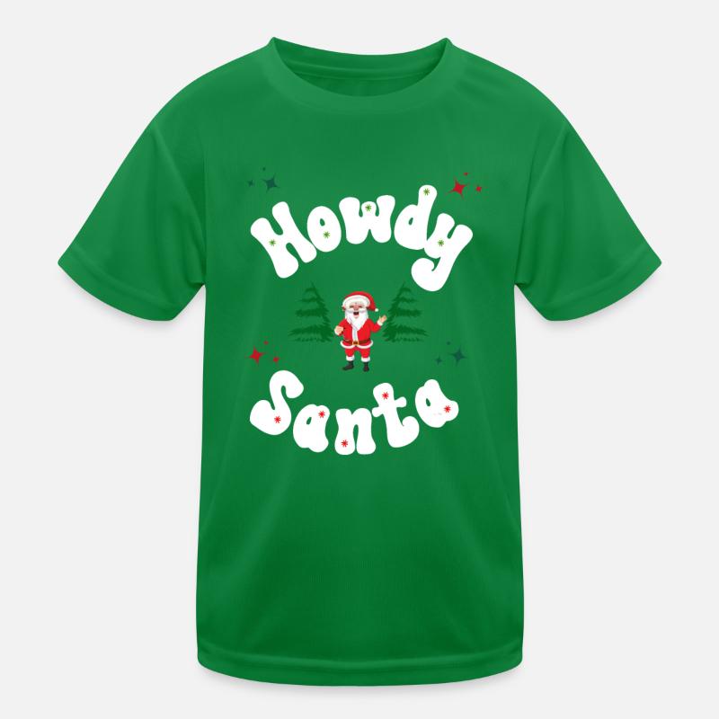 Tenue de Noël Howdy Santa T-shirt sport Enfant