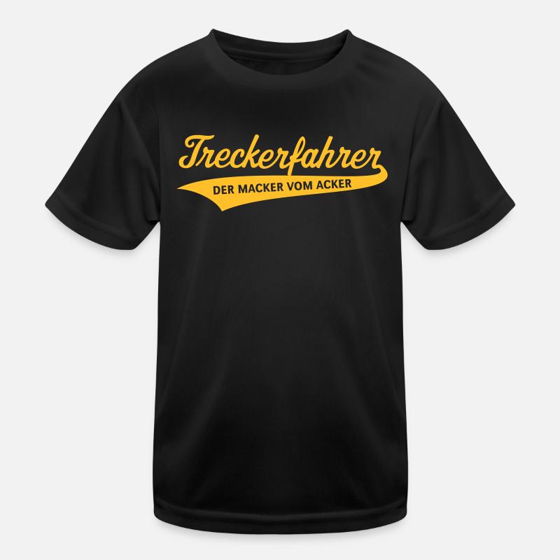 Treckerfahrer – Der Macker Vom Acker (Trecker) Kinder Funktions-T-Shirt