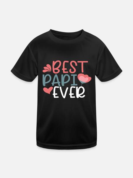 Vater Vater Vater - Kinder Funktions-T-Shirt - Schwarz - Vorne