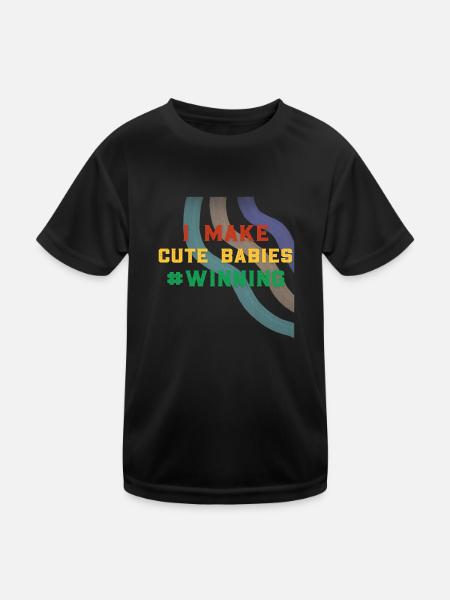 Father's Day dad dad dad dad dad dad dad - Kids Functional T-Shirt - black - Front