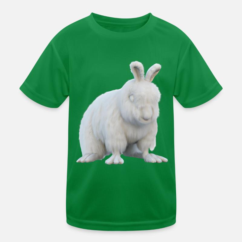 Fluffy Angora rabbit Kids Functional T-Shirt