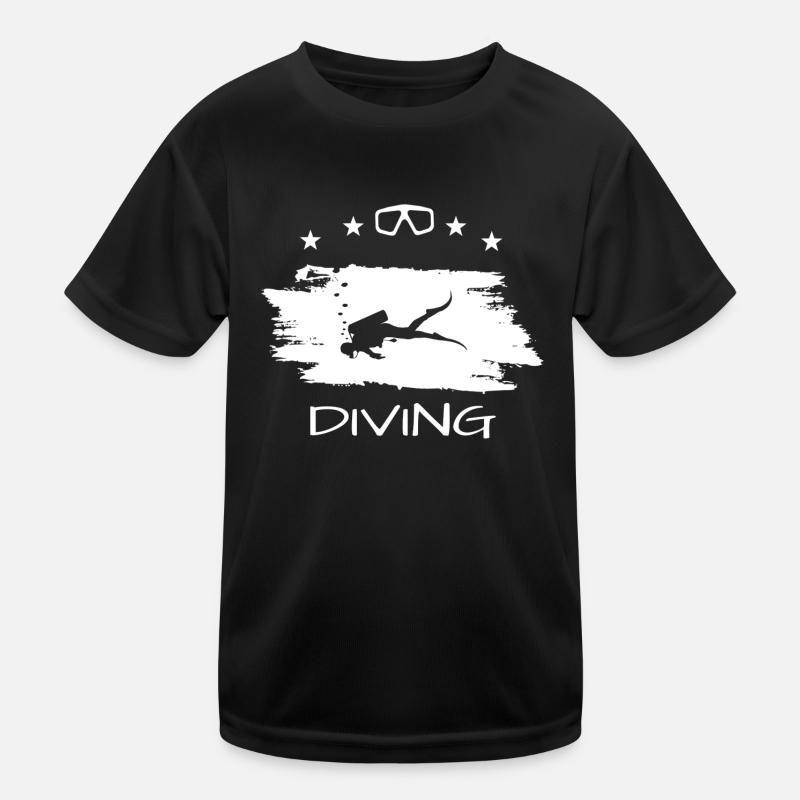 Diving Kinder Funktions-T-Shirt