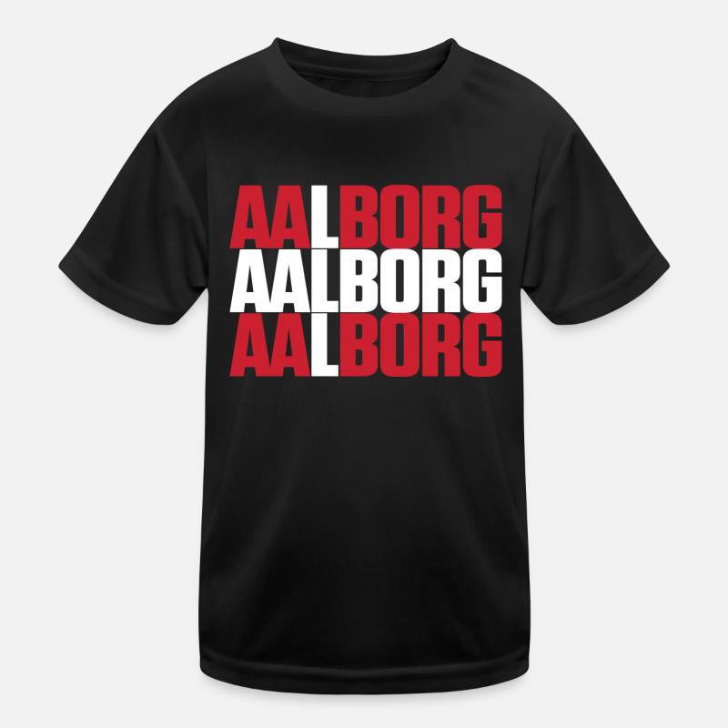 Aalborg Danemark Drapeau T-shirt sport Enfant