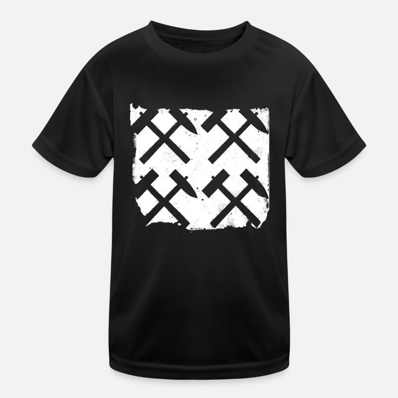 Mallet and Iron Mining Miner Artisan Kids Functional T-Shirt