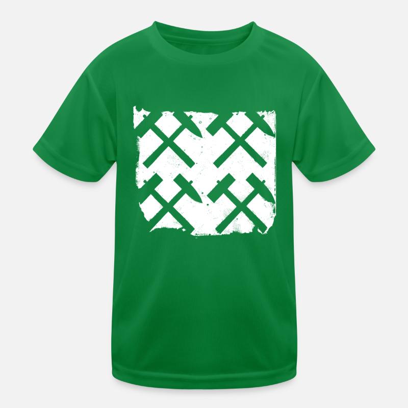 Mallet and Iron Mining Miner Artisan Kids Functional T-Shirt