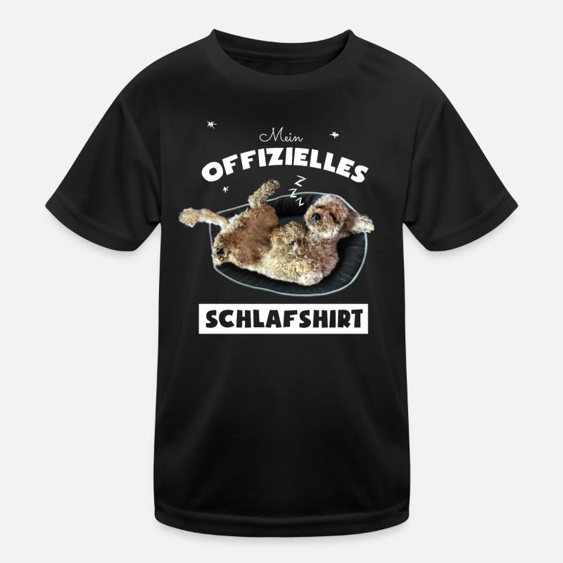 Offizielles Schlafshirt Hund Pudel Geschenkidee Kinder Funktions-T-Shirt
