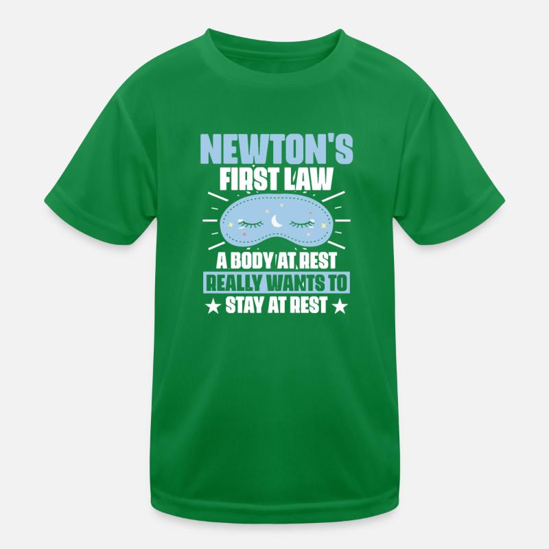 Newton's First Law Astrology Physicist Kids Functional T-Shirt