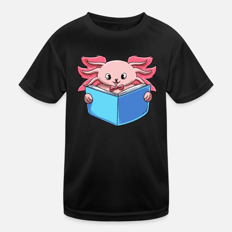 Axolotl Reader Lire T-shirt sport Enfant