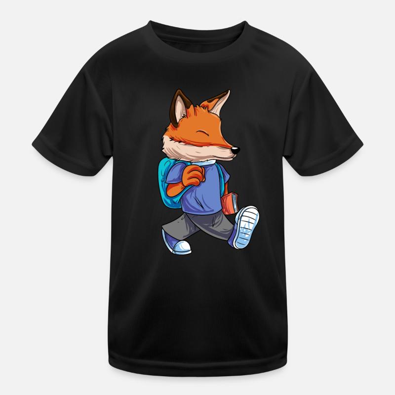 Fuchs Zurück zur Schule Kinder Funktions-T-Shirt