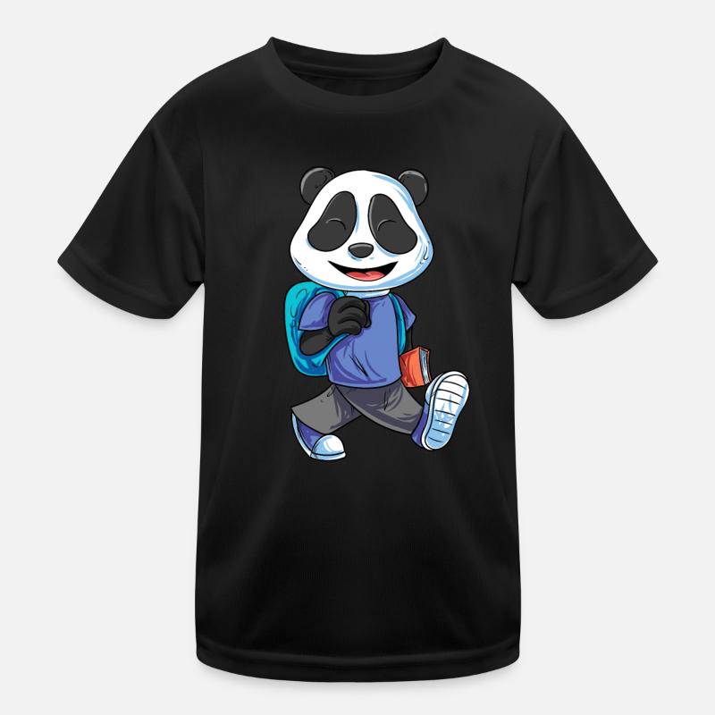 Panda Bear Retour à l’école T-shirt sport Enfant