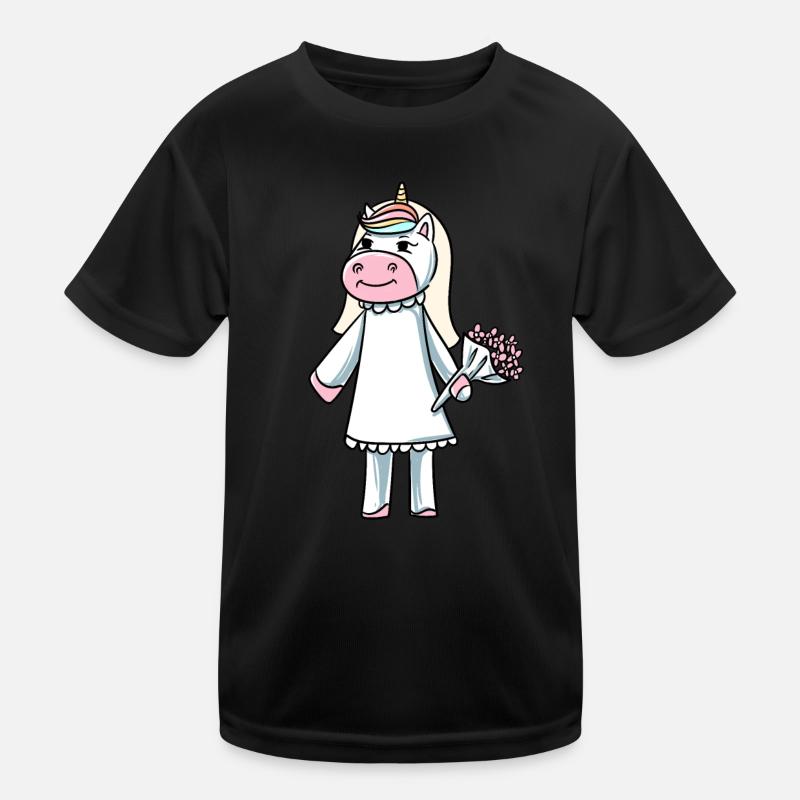 Mariée licorne T-shirt sport Enfant