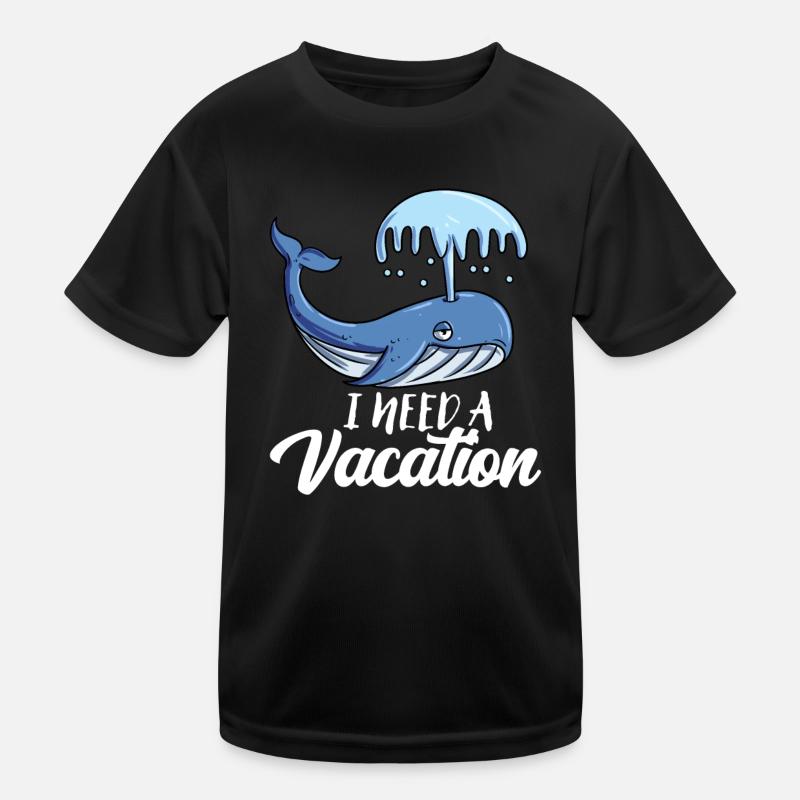 Blauwal Kinder Funktions-T-Shirt