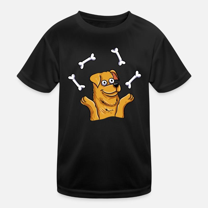 Dog juggling Kids Functional T-Shirt