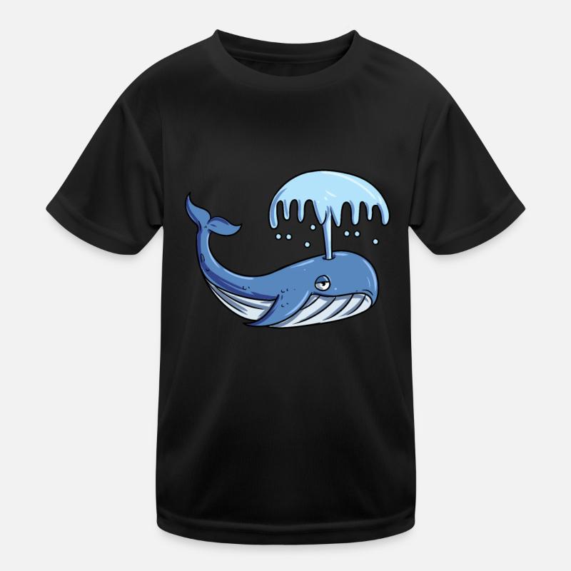 Blue whale Kids Functional T-Shirt