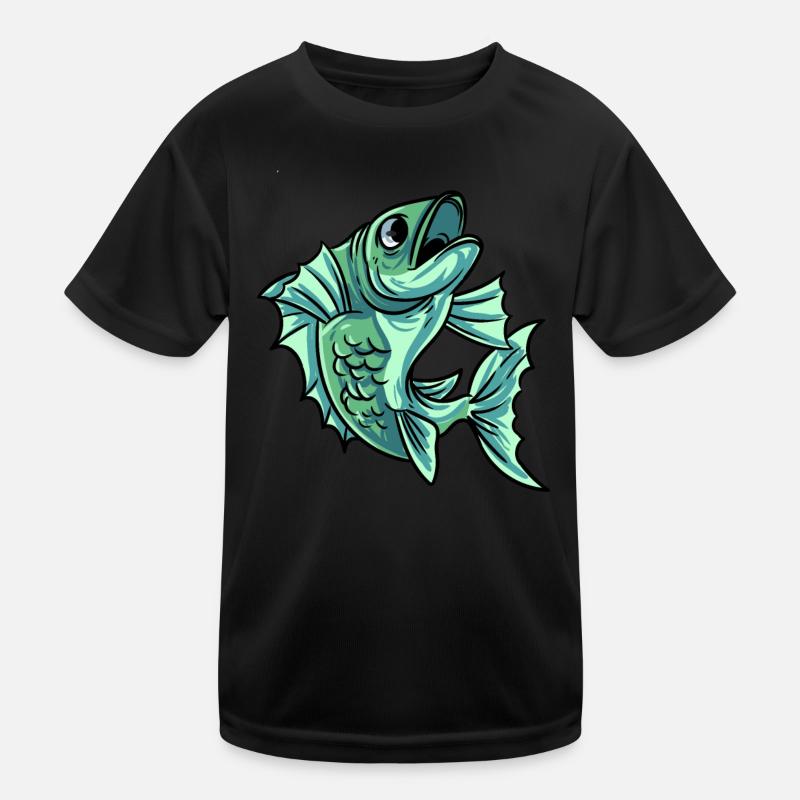 Poisson carpe T-shirt sport Enfant