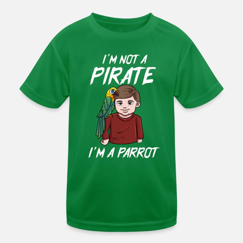 Yellow parrot Kids Functional T-Shirt