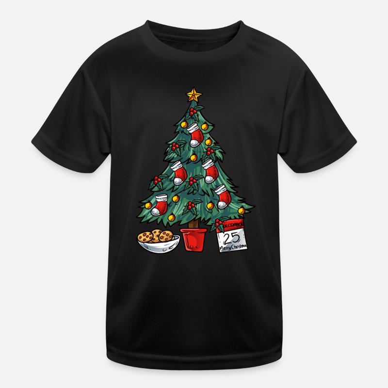 Christmas tree Kids Functional T-Shirt