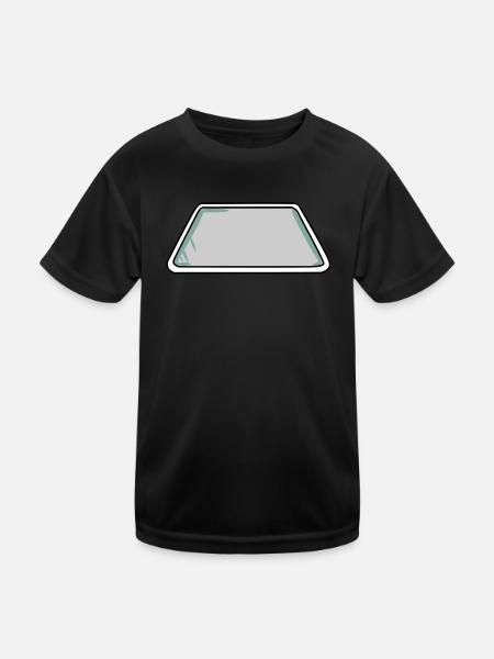 Backbleche - Kinder Funktions-T-Shirt - Schwarz - Vorne