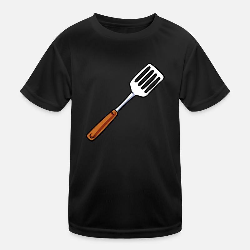 Spatel Pfannenwender Kinder Funktions-T-Shirt