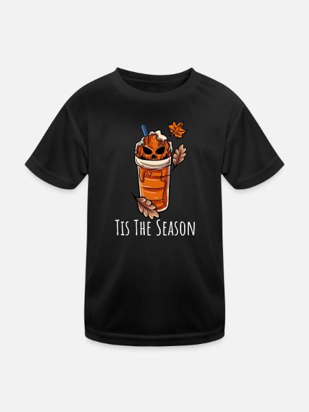 Halloween Automne - T-shirt sport Enfant - noir - Devant