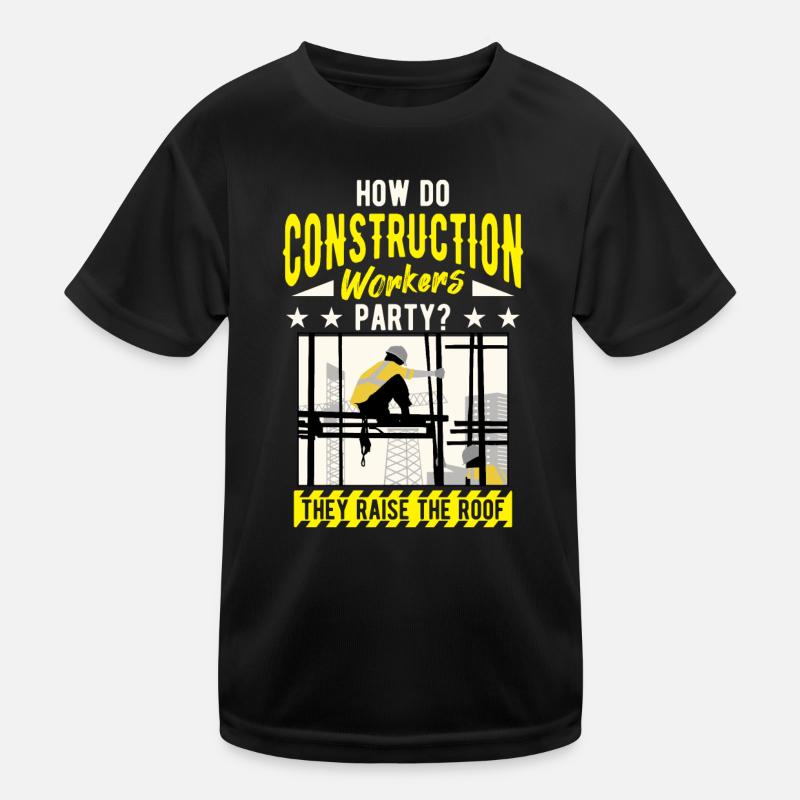 Infrastructure construction construction construction workers Kids Functional T-Shirt