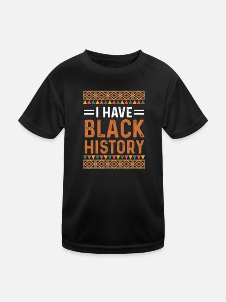 Africain Asiatique - T-shirt sport Enfant - noir - Devant
