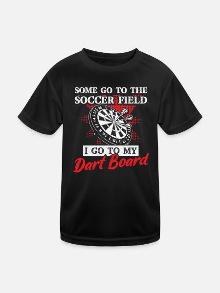 Jeu de fléchettes Jeu de fléchettes Joueur de fléchettes - T-shirt sport Enfant - noir - Devant