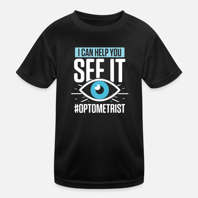 Ophthalmic Eye Test Ophthalmologist Kids Functional T-Shirt