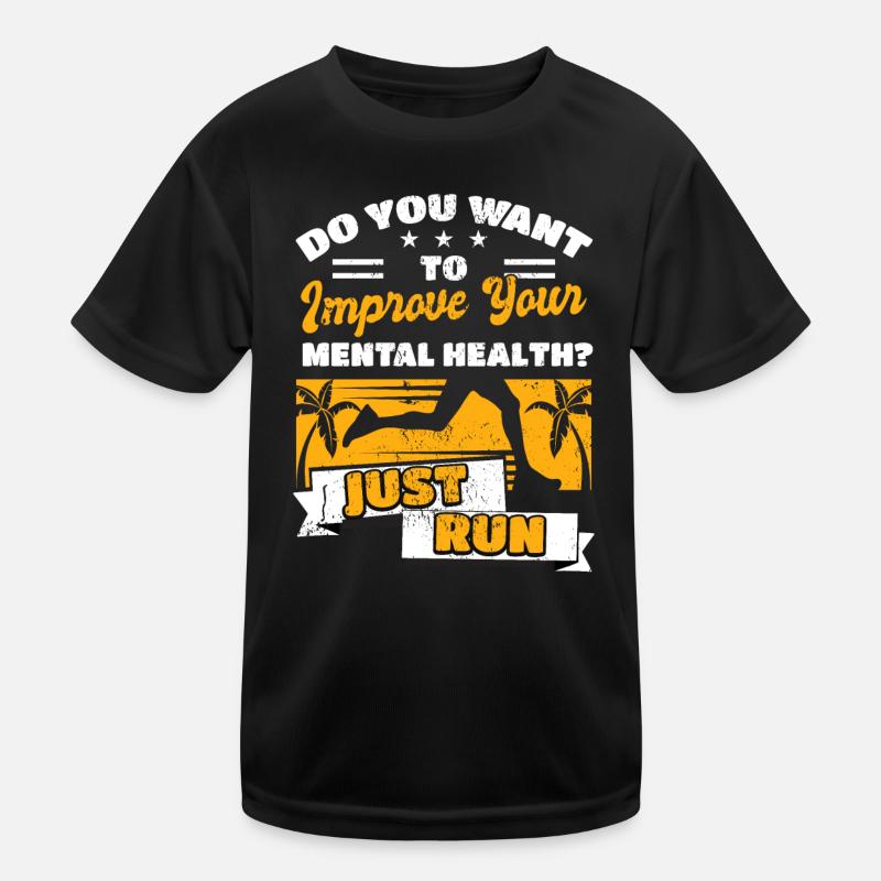 Race Running Clothing Running Jogging Kids Functional T-Shirt