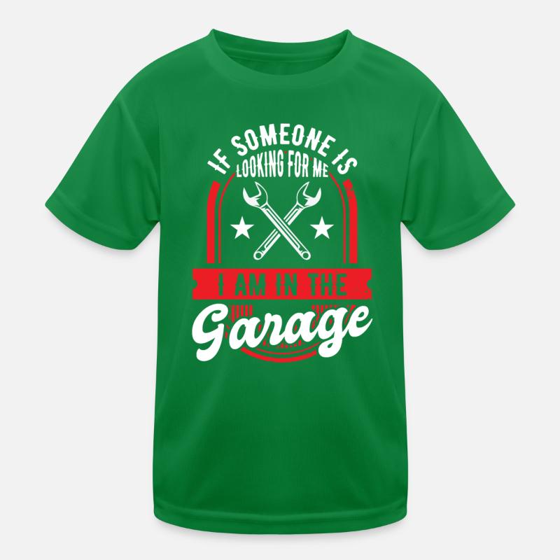 Garage Auto Handwerker Kinder Funktions-T-Shirt