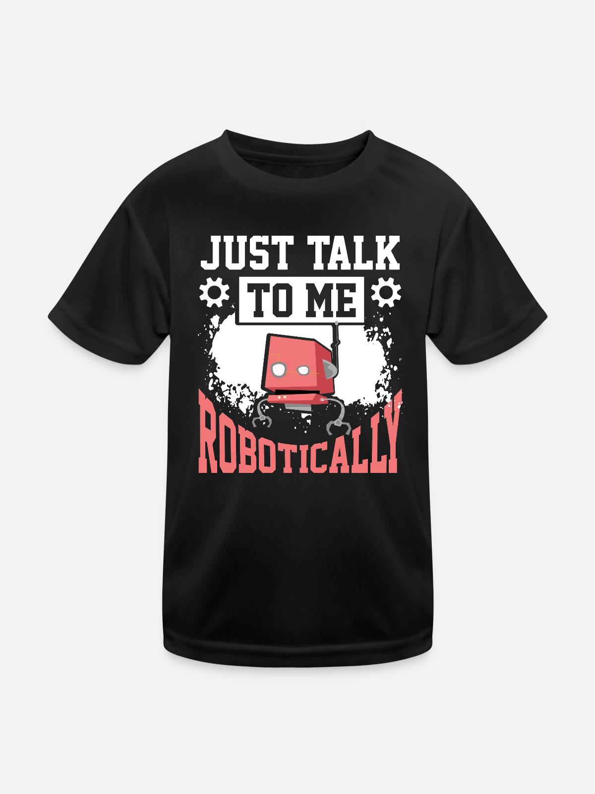 Robotics Robot Engineer - Kids Functional T-Shirt - black - Front