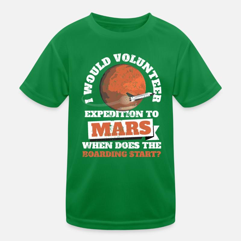 Astrologen Mars Himmelsbeobachter Raumfahrt Kinder Funktions-T-Shirt