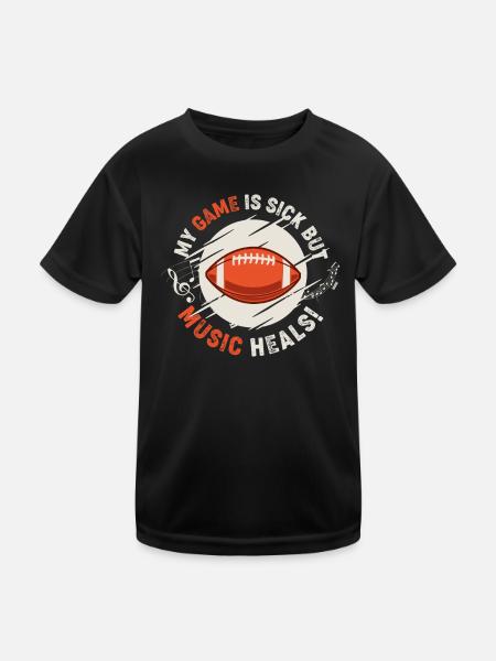 Football - T-shirt sport Enfant - noir - Devant
