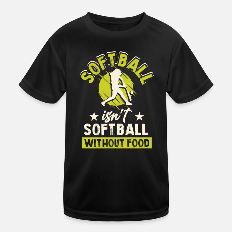 Softball Ballspiel Kinder Funktions-T-Shirt