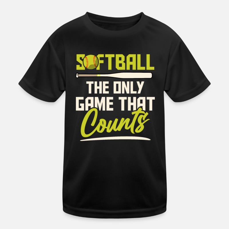 Softball Sportler Kinder Funktions-T-Shirt