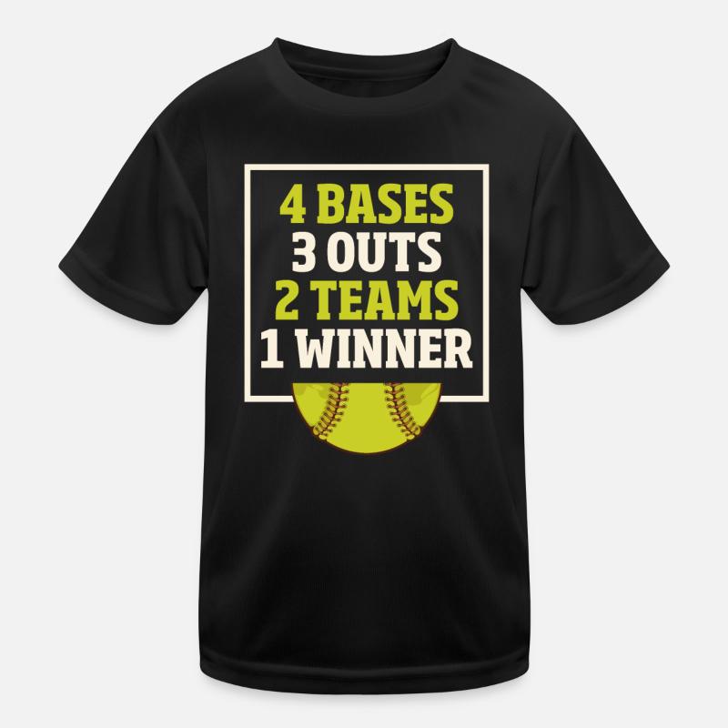 Softball Spieler Kinder Funktions-T-Shirt