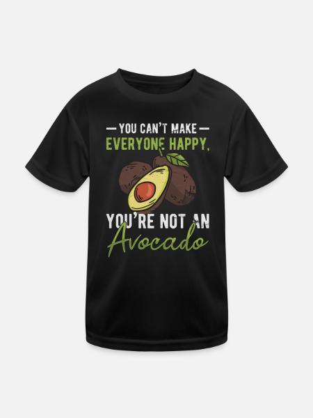 Guacamole Vegan Cinco De Mayo Mexican - Kids Functional T-Shirt - black - Front