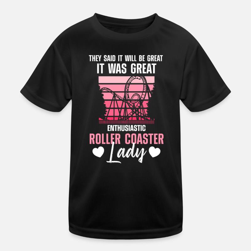 Achterbahnfahrer Kinder Funktions-T-Shirt