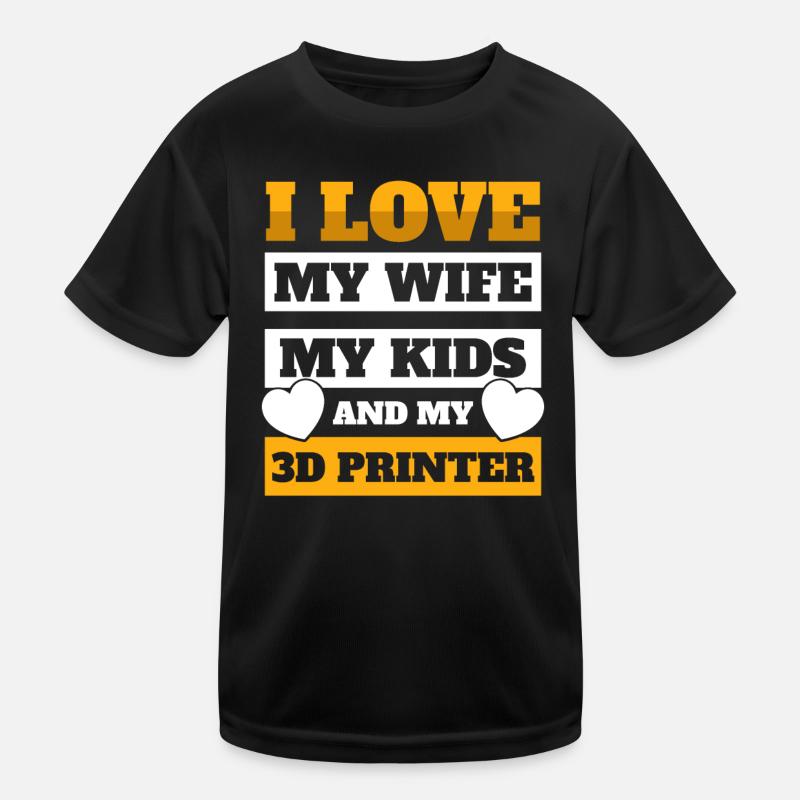 3D Druckmaschine 3D Drucker Kinder Funktions-T-Shirt