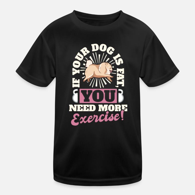 Fitness Dog Exercise Kids Functional T-Shirt