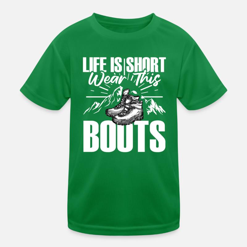 Wandern Wanderschuhe Wanderung Kinder Funktions-T-Shirt