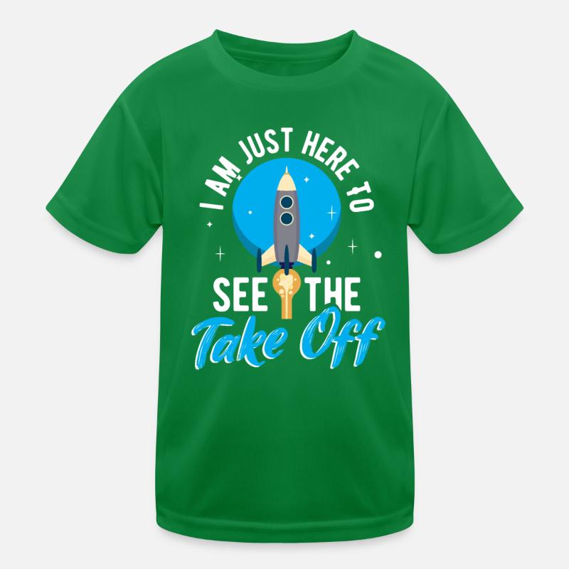 Spaceship Space Engineer Satellite Spaceman Kids Functional T-Shirt